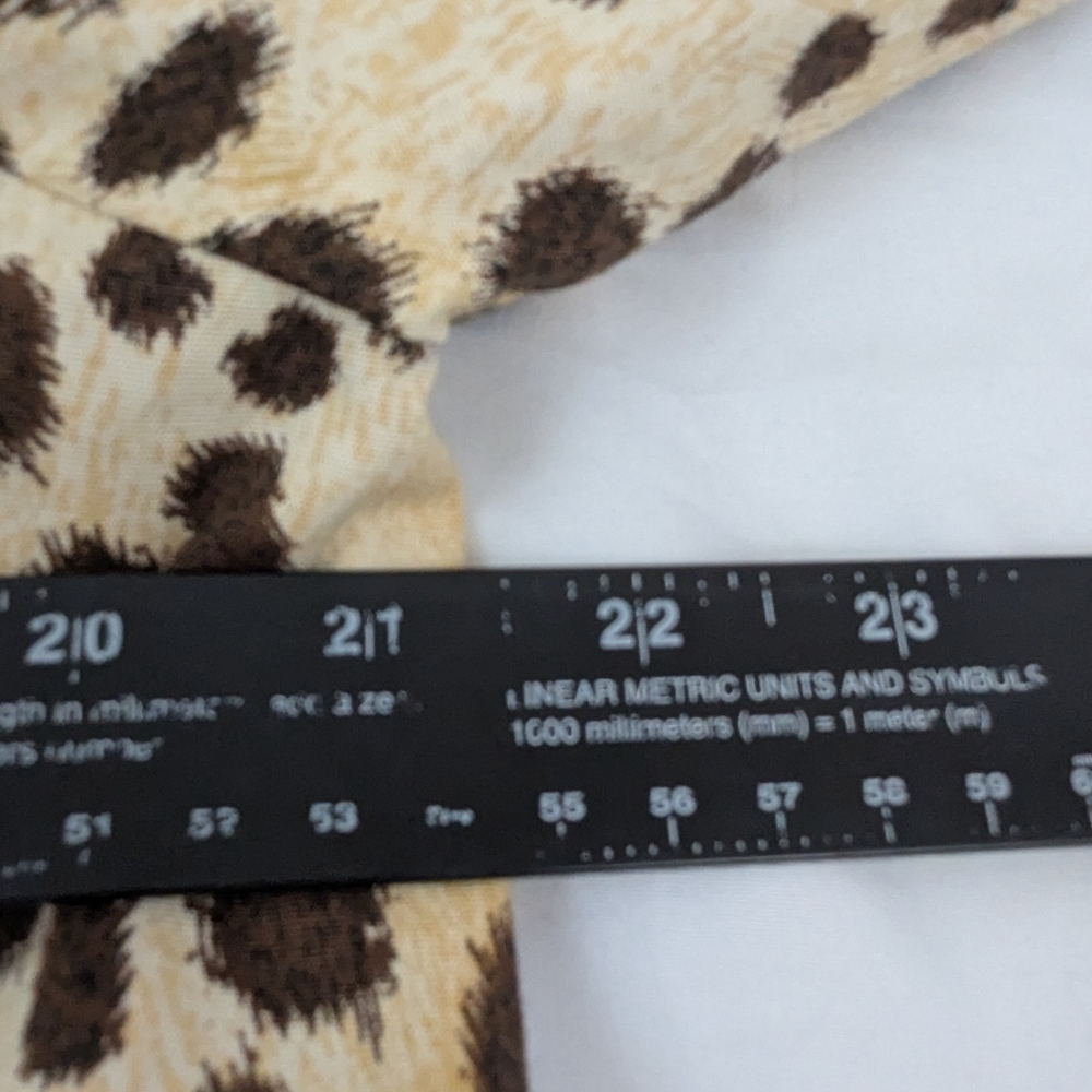 L.A.M.B. Leopard Print Wool Coat in Tan and Black - Picture 7 of 11